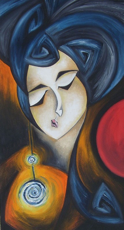 Canvas Schilderij Vrouwenwerk Behang