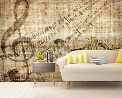 Oud Periodiek Radio Typen Behang