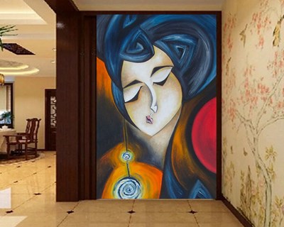 Canvas Schilderij Vrouwenwerk Behang