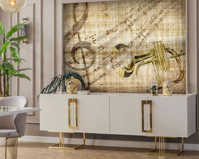Oud Periodiek Radio Typen Behang
