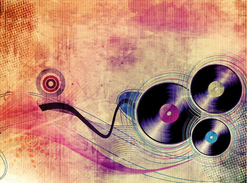 Artistiek Vinyl Behang 