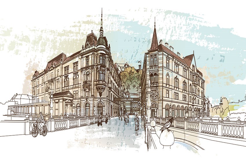 Stads- en Straatbeeld Behang