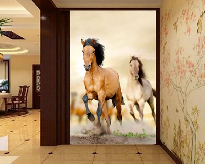 Lopend Paard Thema-Behang