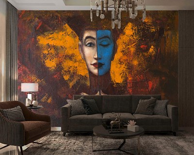 Modern Kunst Canvas Schilderij Behang 