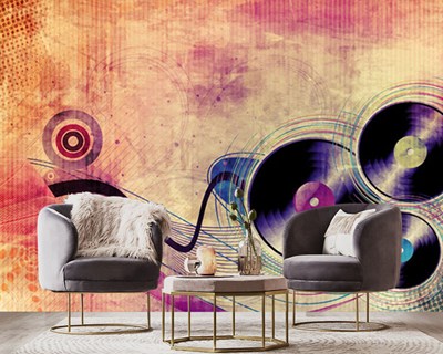 Artistiek Vinyl Behang 