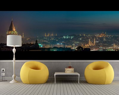 Nacht Istanbul Landschap Behang 