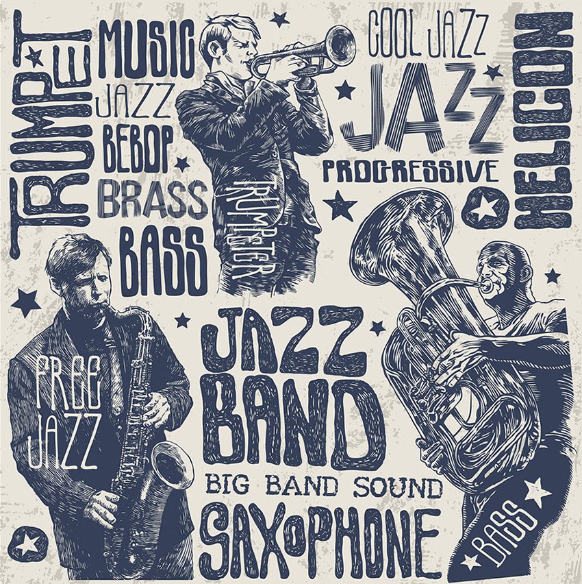 Jazz Muziek Themabehang