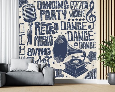 Dance Party Muziek Themabehang 