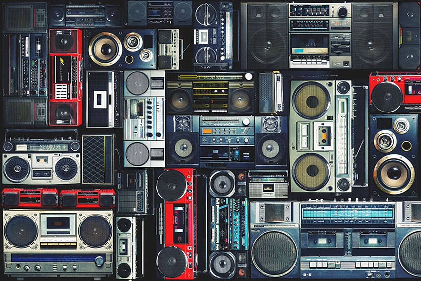 Radio collectie themabehang