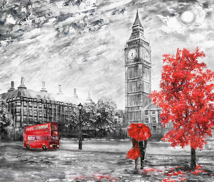 London Klokkentoren Behang