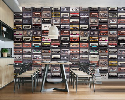 Cassette collectie themabehang 
