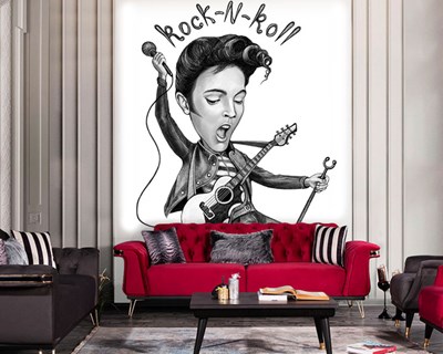 Elvis Presley Rock Muziek Behang 