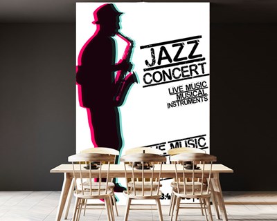 Jazz Muziek Poster Themabehang 