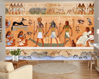 Oud Egypte Hiërogliefen Behang 