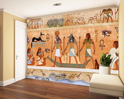 Oud Egypte Hiërogliefen Behang 