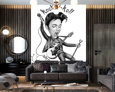 Elvis Presley Rock Muziek Behang 