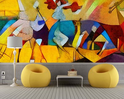 Abstract Canvas Painting Wallpaper 