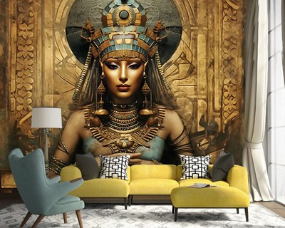 Cleopatra Schildering Behang