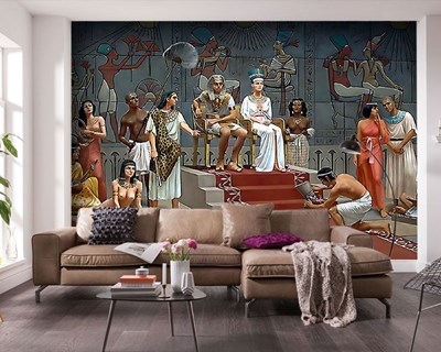 Egyptische Koningin Nefertiti Schildering Behang