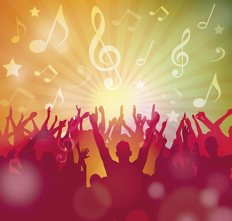 Muziek Noten Thema Behang 