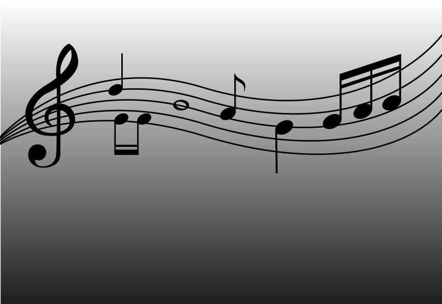 Muziek Noten Thema Behang
