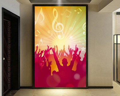 Muziek Noten Thema Behang 