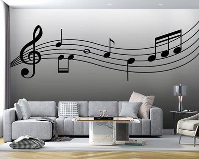 Muziek Noten Thema Behang