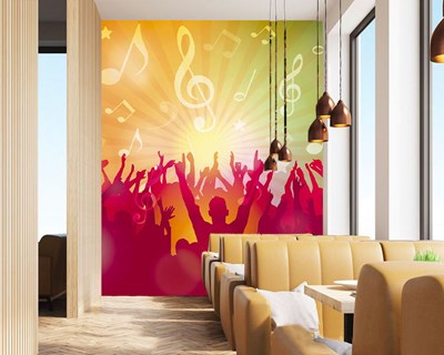 Muziek Noten Thema Behang 