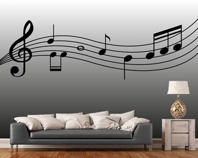 Muziek Noten Thema Behang
