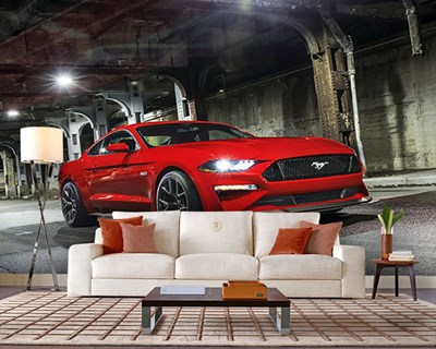 Ford Mustang Auto Geïllustreerd Behang 