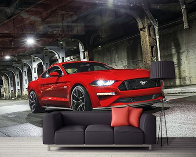Ford Mustang Auto Geïllustreerd Behang 