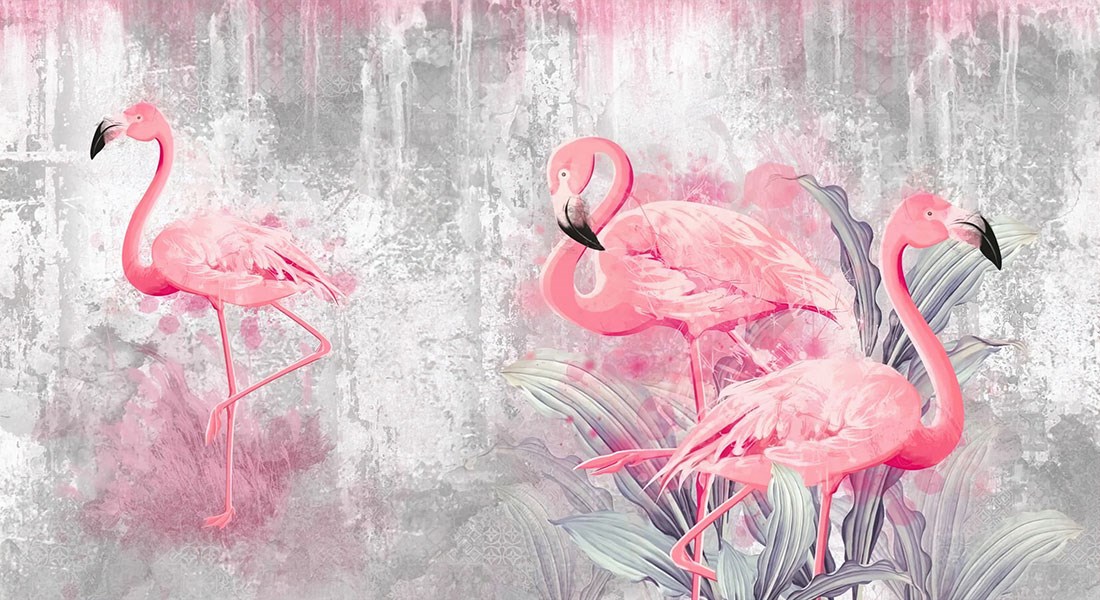 Flamingo Behang 