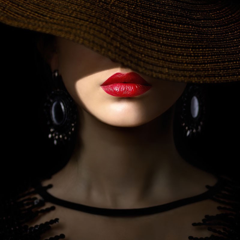 Rood Lippenstift Vrouw Thema-Behang
