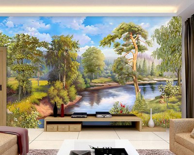 Boslandschap Behang 