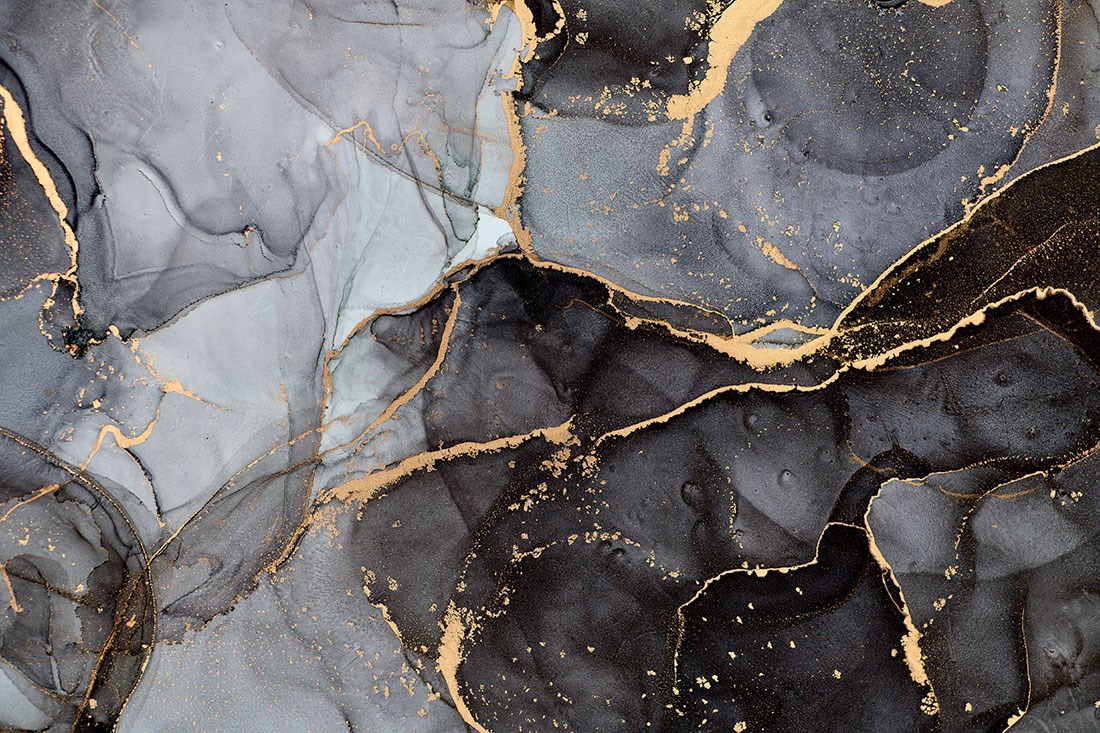 Anthracite Marble Patterned Wallpaper 