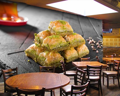 Baklava-segmenten-thema behang