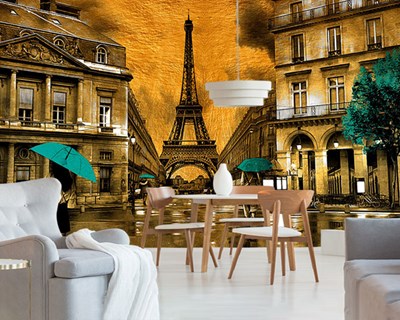 Paris Eiffeltoren Afbeelding Behang 