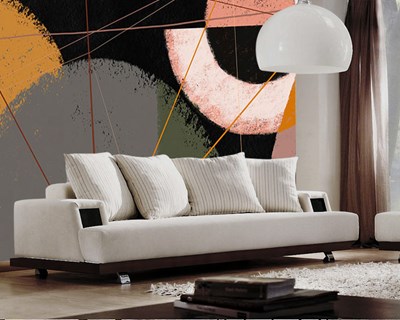 Modern geometrisch design behang