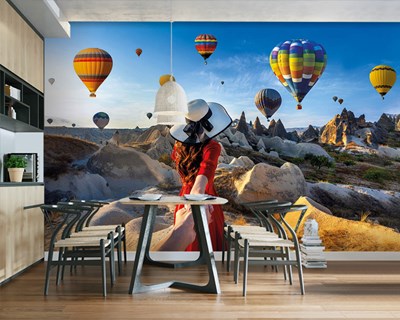 Cappadocia Balloons Themed Wallpaper