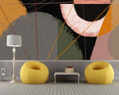 Modern geometrisch design behang