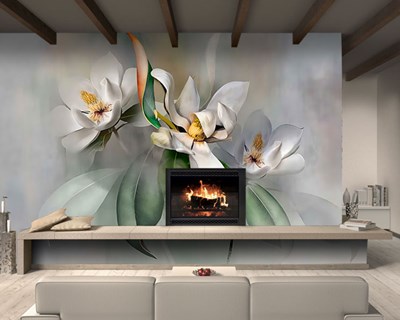 Magnolia Bloem Beeldwandbehang