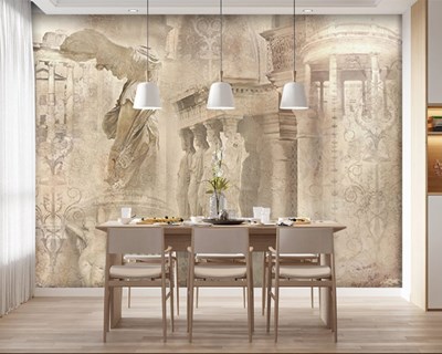 Historische Romeinse architectuur behang