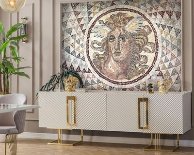 Mozaïeklook behang