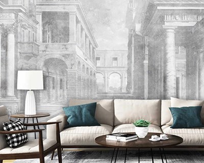 Vintage historische thema behang
