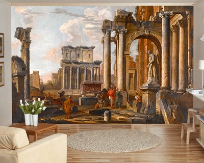 Antoninus en Faustina Tempel Behang