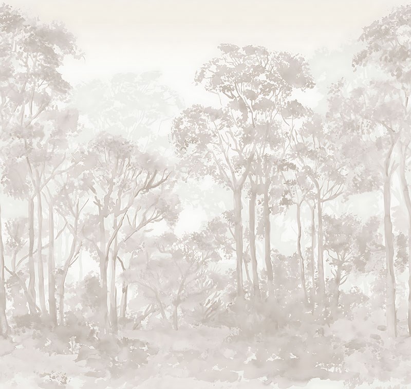 Artistic Forest Illustrated Wallpaper