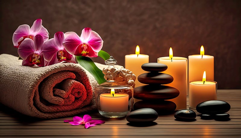 Wandbekleding voor de spa-massagesalon