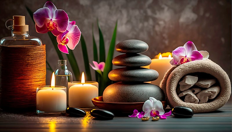 Spa Massagesalon Muurbehang