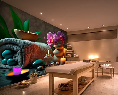 Behang voor massagesalons