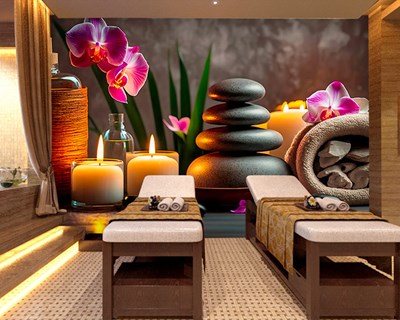 Spa Massagesalon Muurbehang